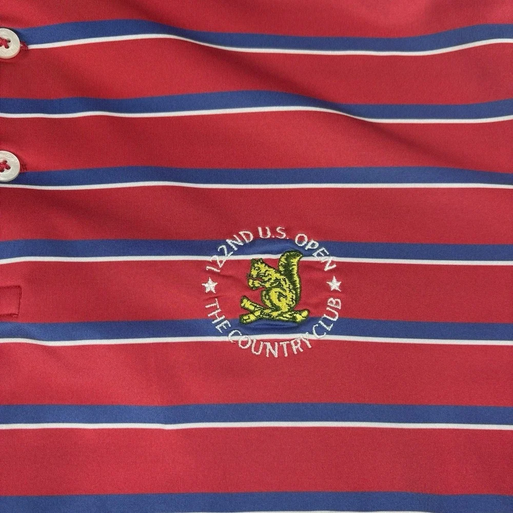 Ralph Lauren RLX Country Club Brookline Embroidered Logo Polo Shirt Mens Size XL